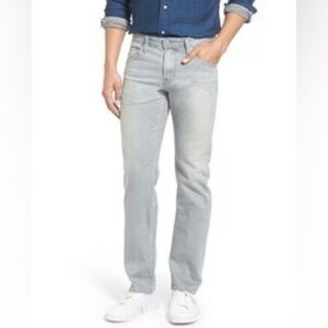 Men’s Adriano Goldschmeid matchstick straight light wash